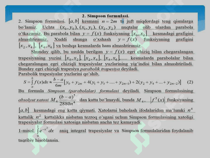 Xosmas integrallar 6