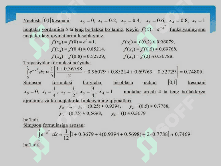 Xosmas integrallar 7