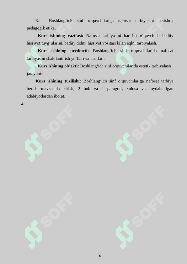 BOSHLANG‘ICH SINF O‘QUVCHILARIGA NAFOSAT TARBIYASI BERISHDA PEDAGOGIK ETIKA 6