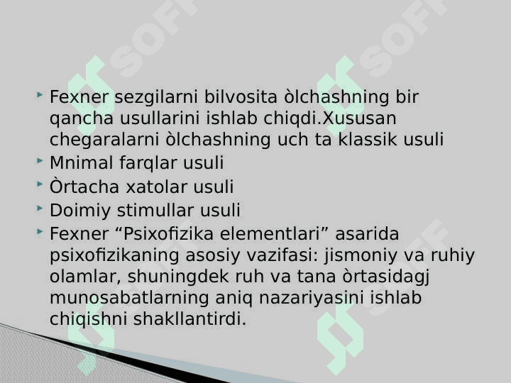 Fexnerning hayoti 4
