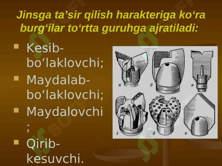 Neft va gaz konlarida burg`ulash va burg`ulash jihozlari 4