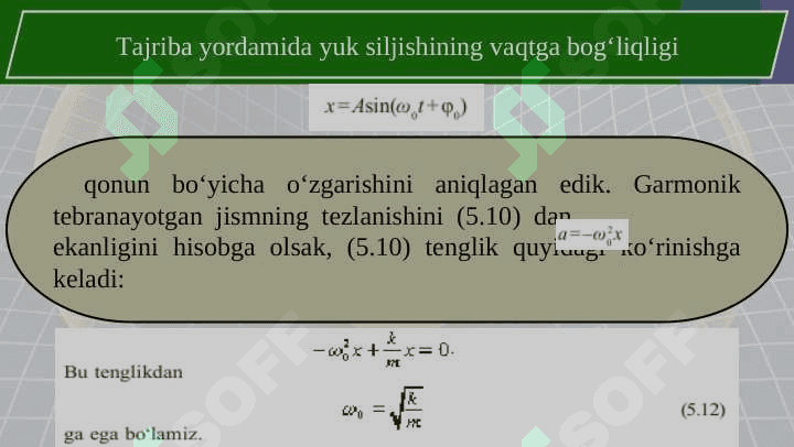 Prujinali va matematik mayatniklar 4