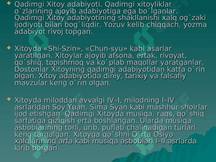 Qadimgi Xitoy madaniyati 4