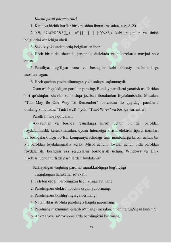 Parollardan foydalanishni boshqarishni o‘rganish 3