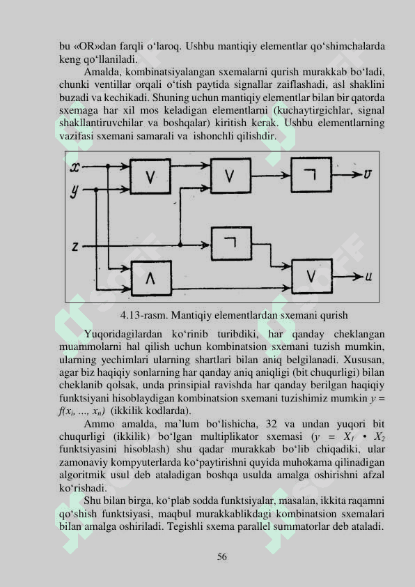 KOMPYUTERNING ARIFMETIK VA MANTIQIY  ASOSLARI 8