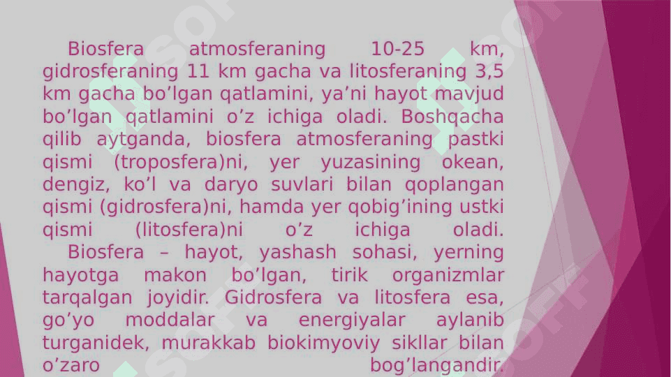 Biosfera va noosfera haqidagi V.I.Vernadskiyning o'rganishlari 4