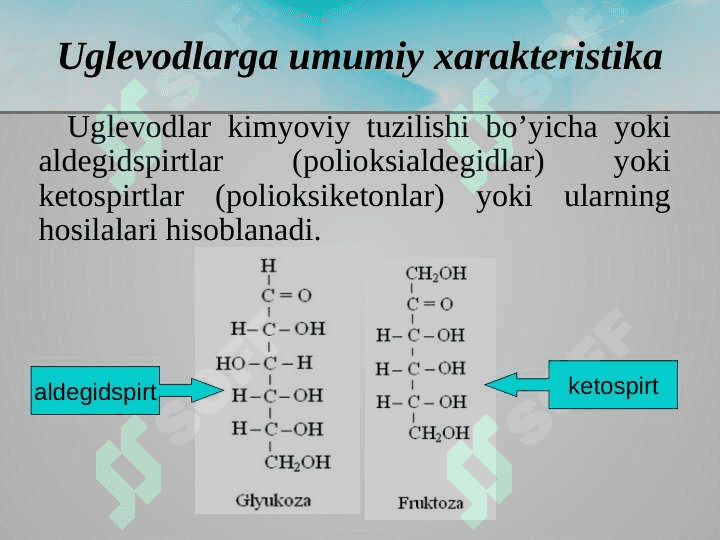 Uglеvodlar: tuzilishi, hossalari va biologik funksiyalari 6