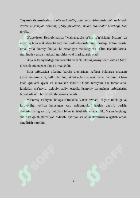 Maktabgacha ta’lim muassasasi, oila va maktab hamkorligi 3