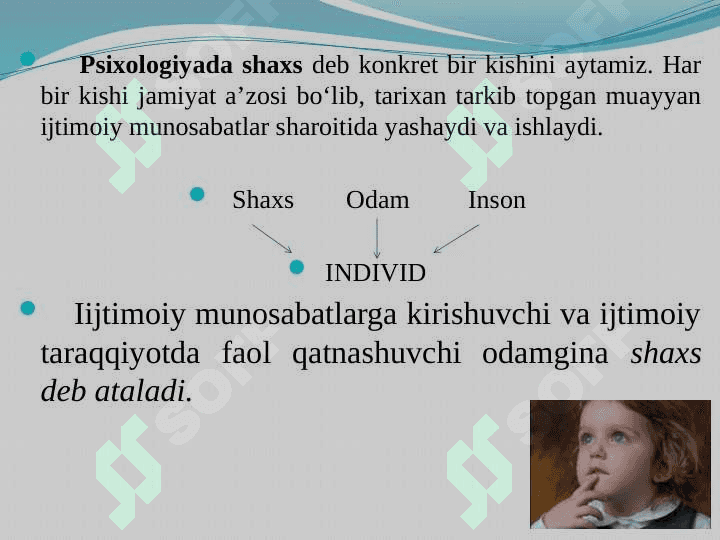 Ijtimoiy psixologiyada shaxs muammosi 3