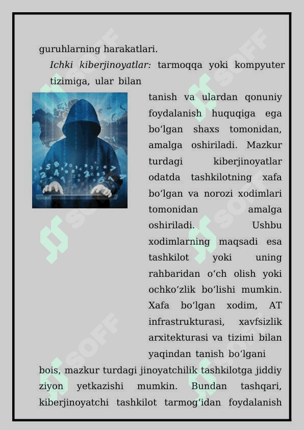 Kiberjinoyatchilik va uni keng tarqalishining sabablari 3