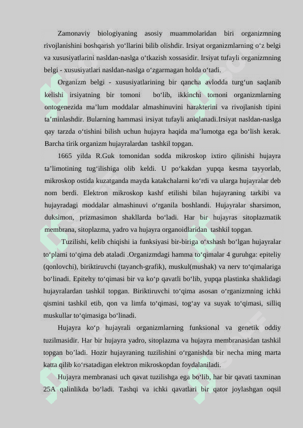 O’sish va rivojlanishning umumiy qonuniyatlari 3