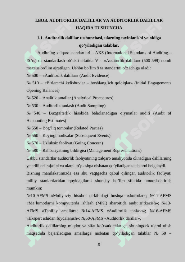 AUDITORLIK DALILLAR VA ULARNI OLISH USULLARI 4