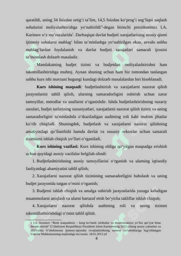 BUDJETLASHTIRISH VA XARAJATLARNI NAZORAT QILISH 3