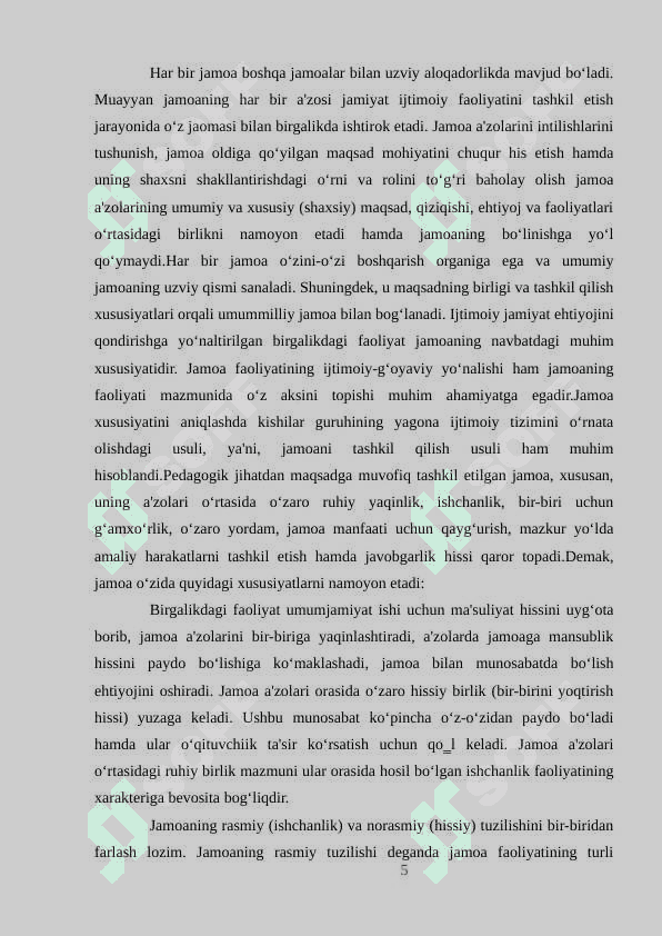 JAMOANI SHAKILLANTIRISH USLUBIYATI 5