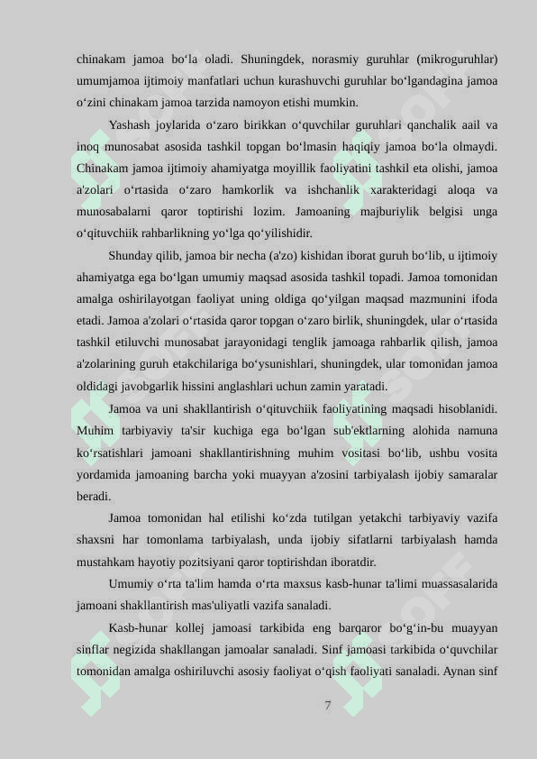 JAMOANI SHAKILLANTIRISH USLUBIYATI 7
