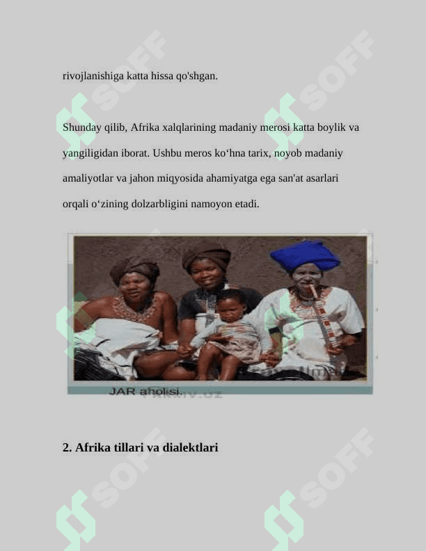 Afrika xalqlari entalogiyasi 8
