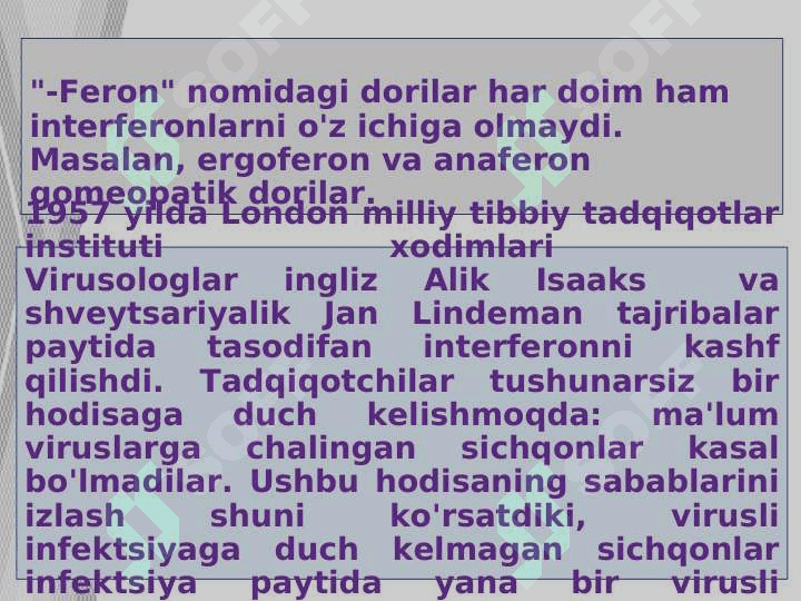 Interferon va sitokinlar sintezlanish va ta’sir mexanizimi 4