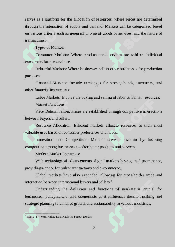 Terms related to the market concept within Business English lexicon 6