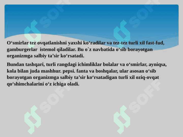 O'smirlar sog'lig'ining tibbiy va ijtimoiy muammolari 4
