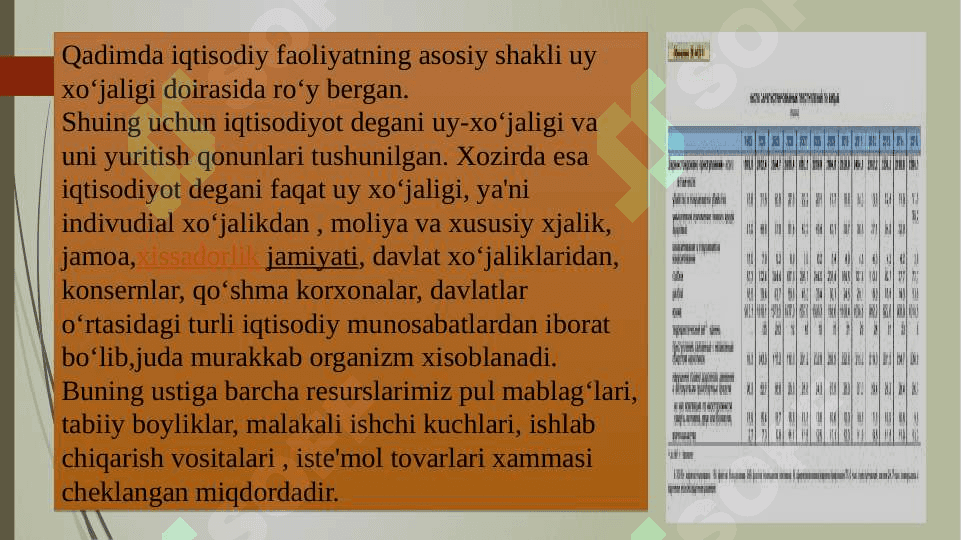 IQTISODIY FAOLIYAT TUSHUNCHASI VA KATEGORIYALARI 4