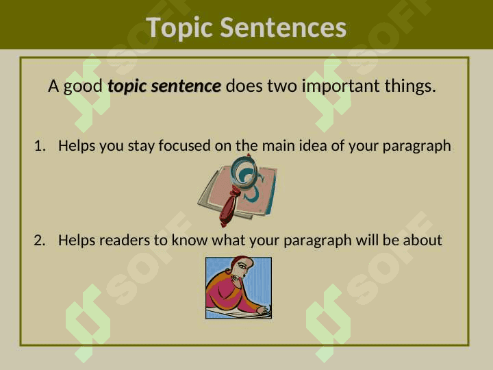 Writing Topic Sentences Mini-lesson 3
