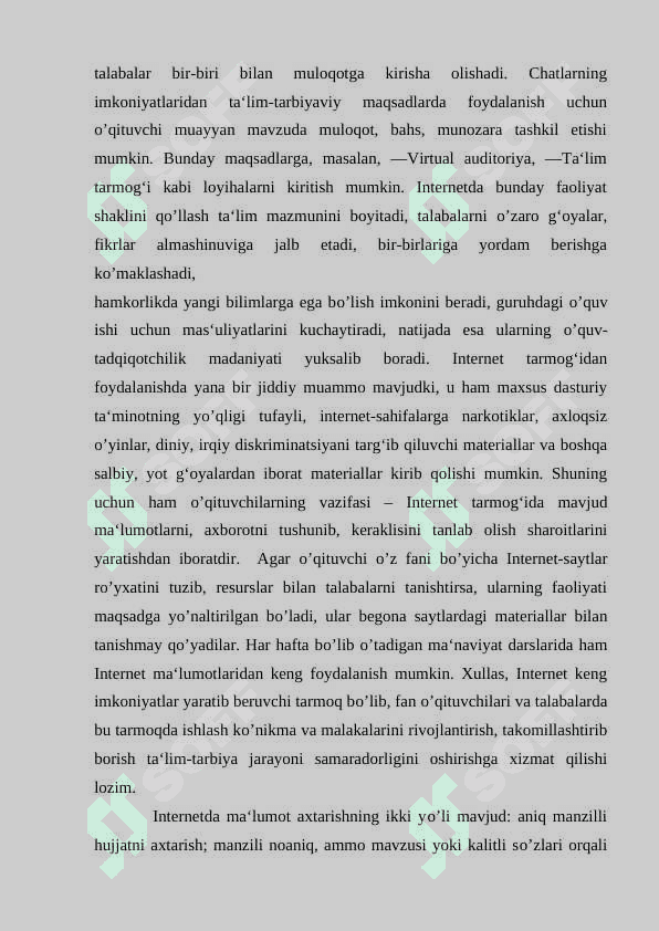 INFORMATIKA O'QITISHDA MASOFAVIY TEXNOLOGIYALARDAN FOYDALANISH 3