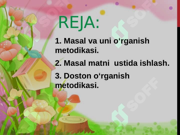 Masal janridagi asarlarni o‘qitish  metodikasi 2
