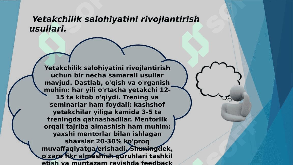 Yetakchilik salohiyatiga ega bo'lgan yoshlar zaxirasi bilan ishlash 3