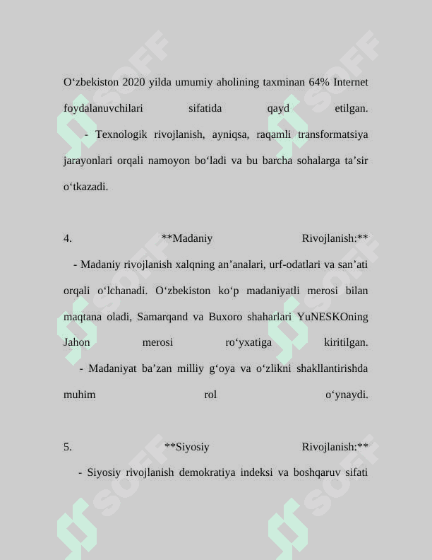 Rivojlanishning umumiy qonunlari va kategoriyalari 5