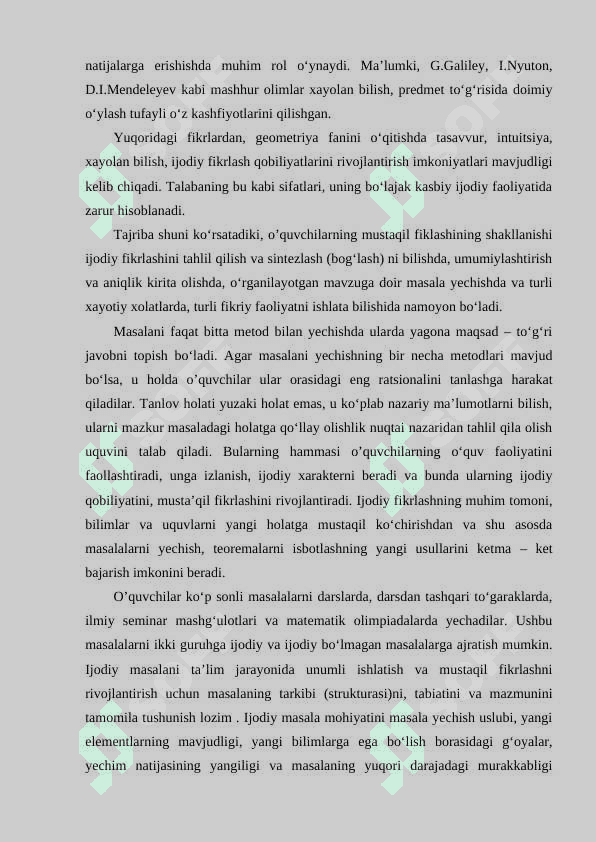 Maktabda oquvchilarni geometriya fanidan masalalar yechishga orgatish usullari. 4
