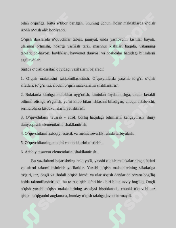 1-2-SINF O‘QUVCHILARNING O‘QISH MALAKALARINI TAKOMILLASHTIRISH 7
