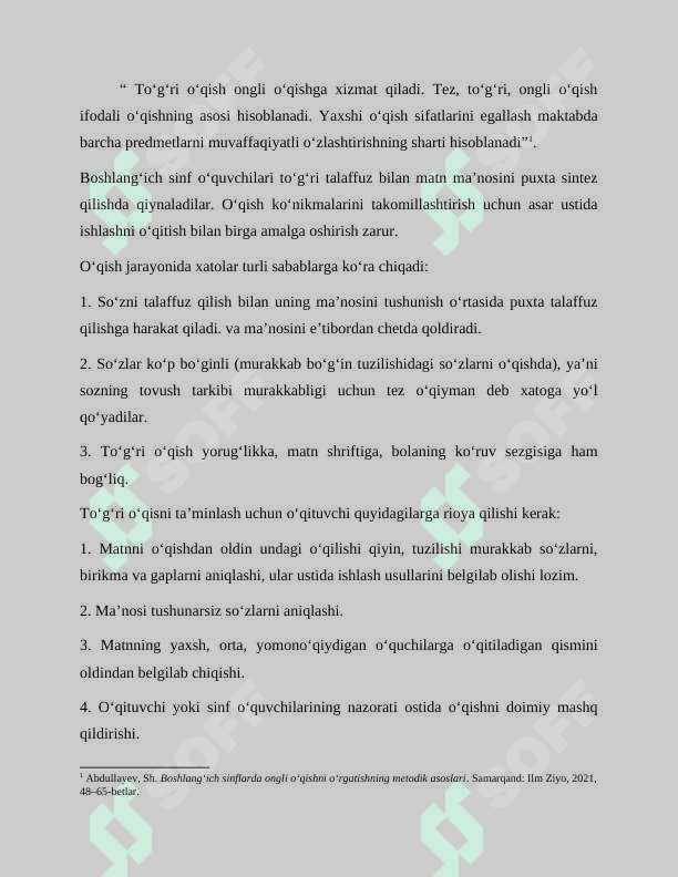 1-2-SINF O‘QUVCHILARNING O‘QISH MALAKALARINI TAKOMILLASHTIRISH 8