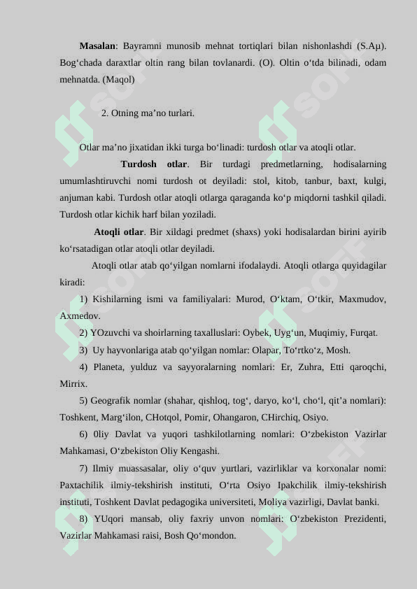 OTLARNING  MA’NO TURLARI 4