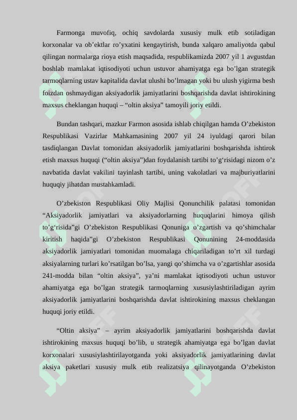 AKSIYADORLIK JAMIYATLARI 3