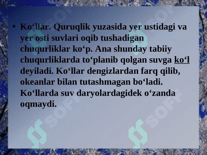 Ko‘llar va muzliklar 2