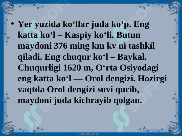 Ko‘llar va muzliklar 4