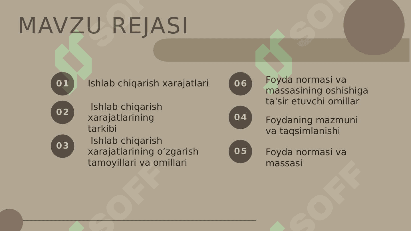 KORXONA XARAJATI VA FOYDASI 2