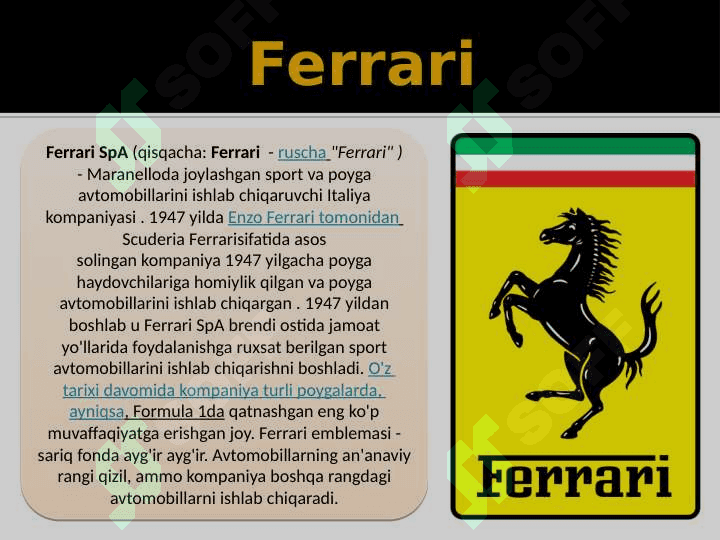 Ferrari haqida 2