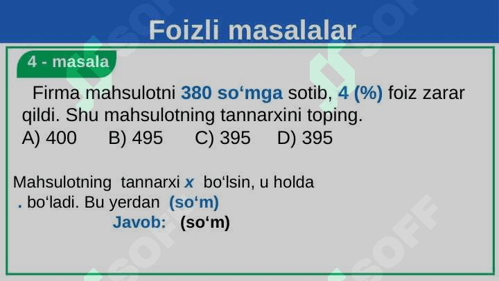 Foizlar 7