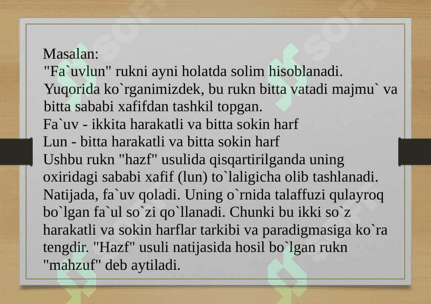 RUKNLAR VA ULARNING TARKIBI 8
