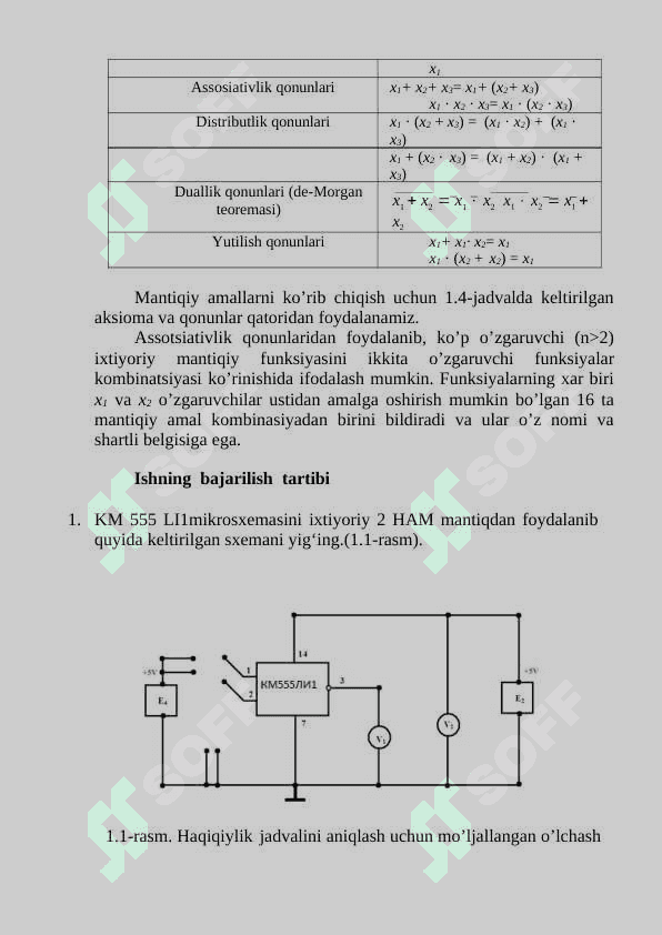 Raqamli texnika negiz elementlarini ishlash prinsipini o‘rganish 3