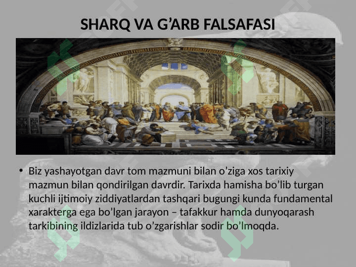 Falsafa tarixida bilishga oid qarashlar evolutsiyasi 3