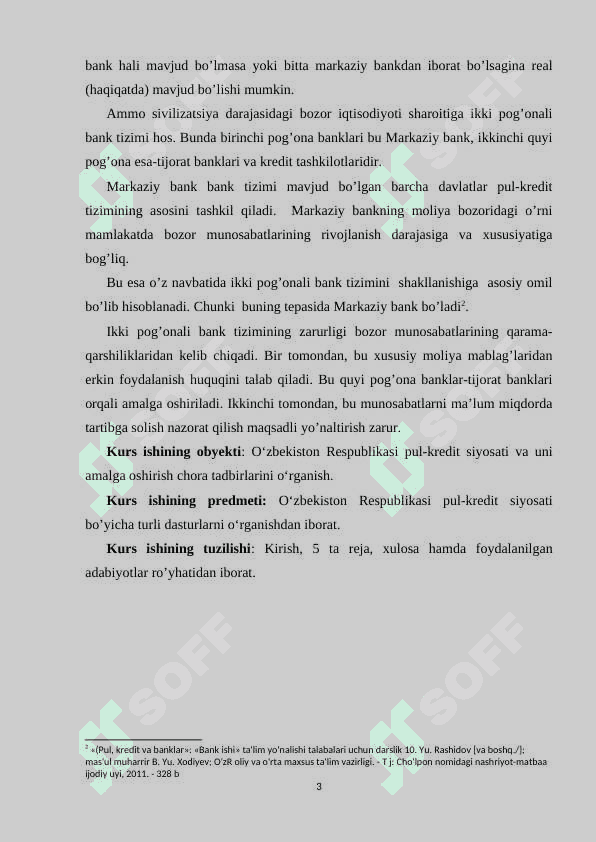 O‘zbekiston Respublikasi pul-kredit siyosati 3
