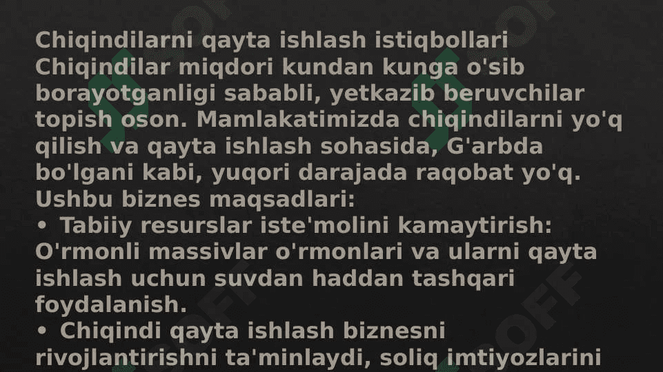 Ishlab chiqarish chiqindilarining turlari 4