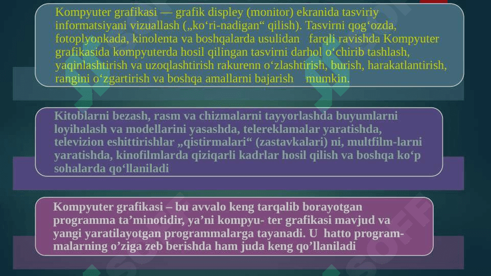 Kompyuter grafikasi bilan ishlash 2
