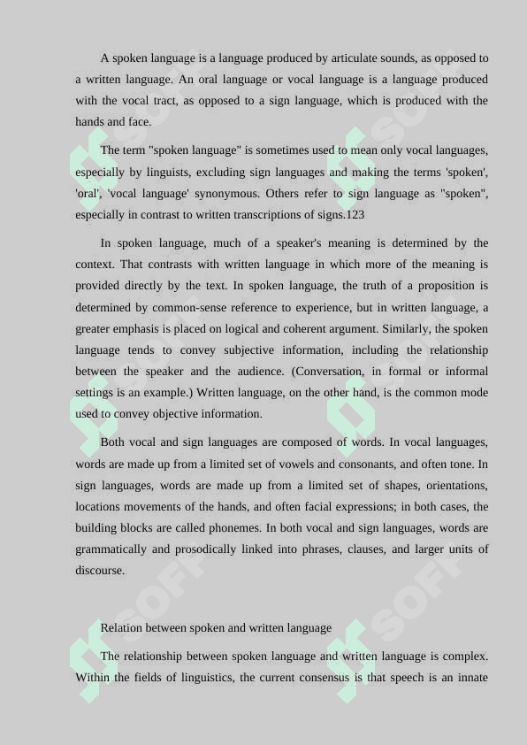 Giving in oral and written form 2