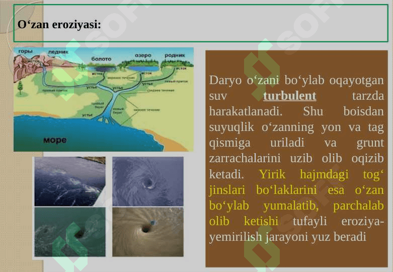 O’zan eroziyasi, jarlanish 3