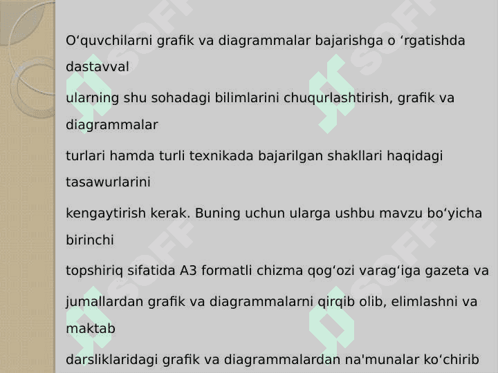 Grafik diagrammalarni bajarishga o’rgatish 7