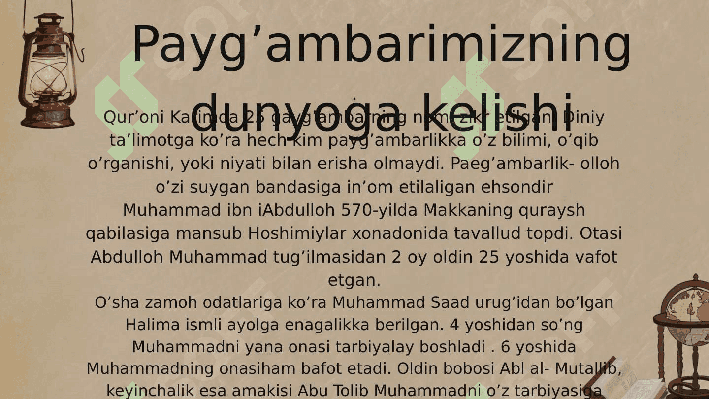 Islom dining payg’ambari Muhammad (S.A.V.)ning hayoti va hadislar 3