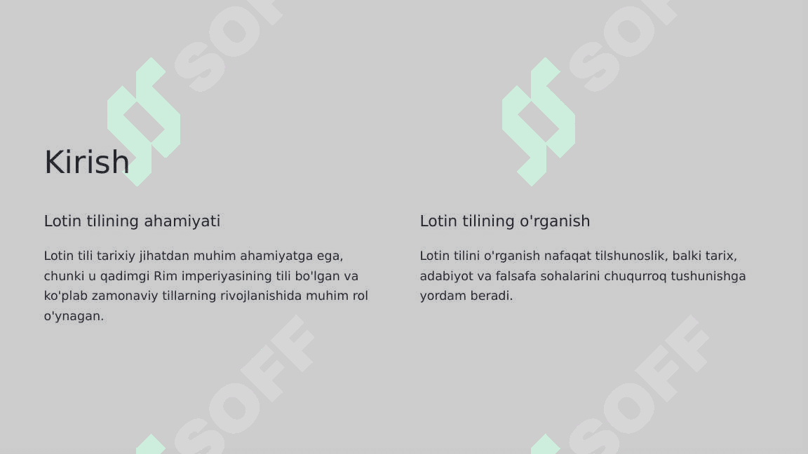 Lotin tili gaplarining strukturasi. (Corpus hominis e capite,trunco et membris constant) 3